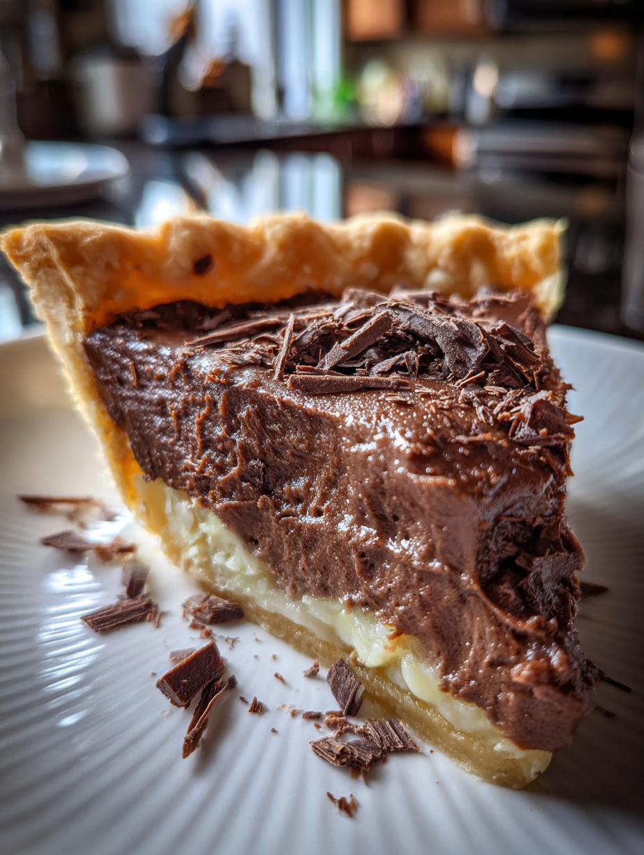 chocolate pie - detail 1