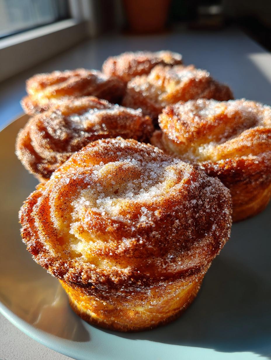 cinnamon sugar cruffins - detail 1
