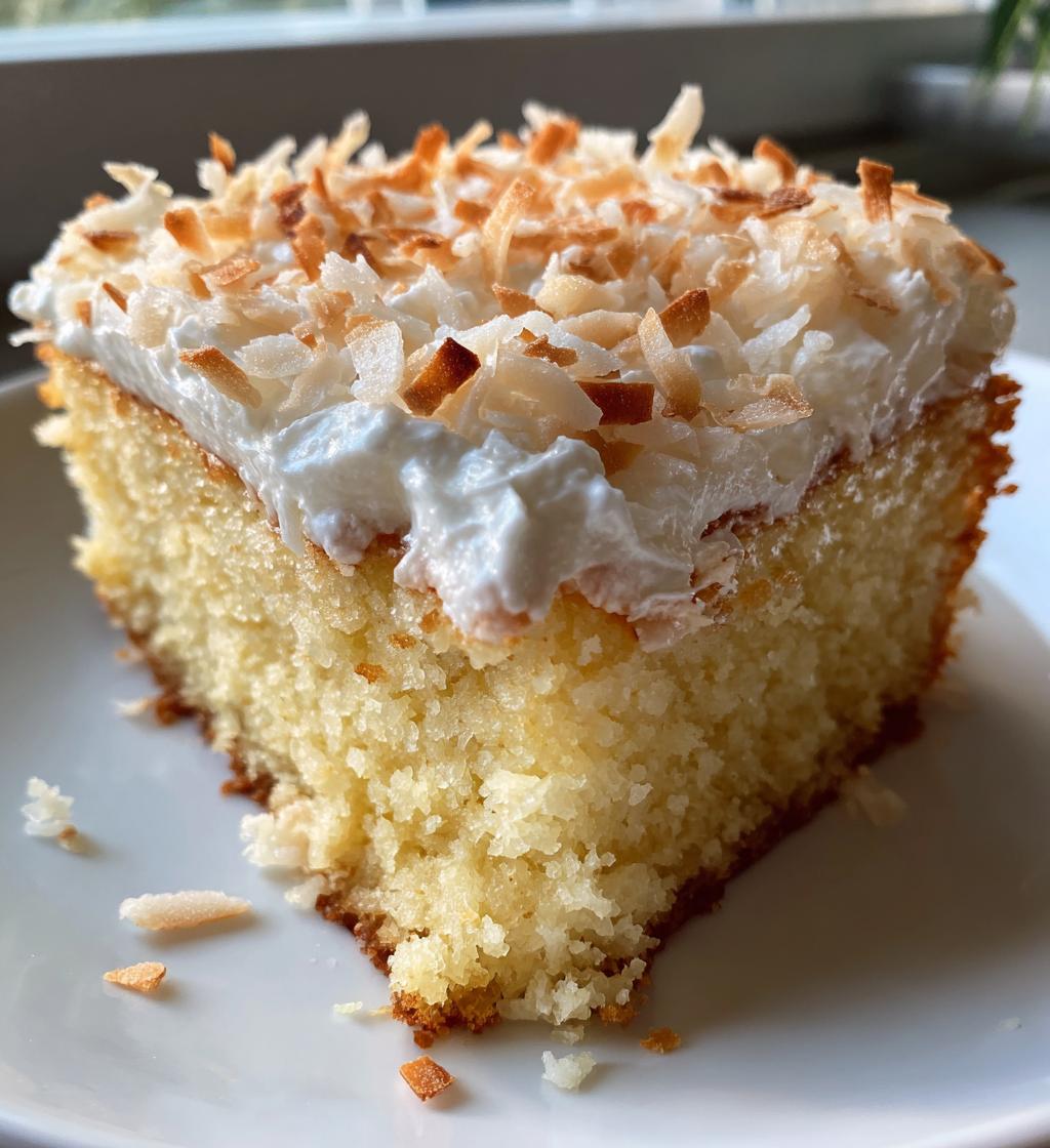 coconut cake using cake mix - detail 1