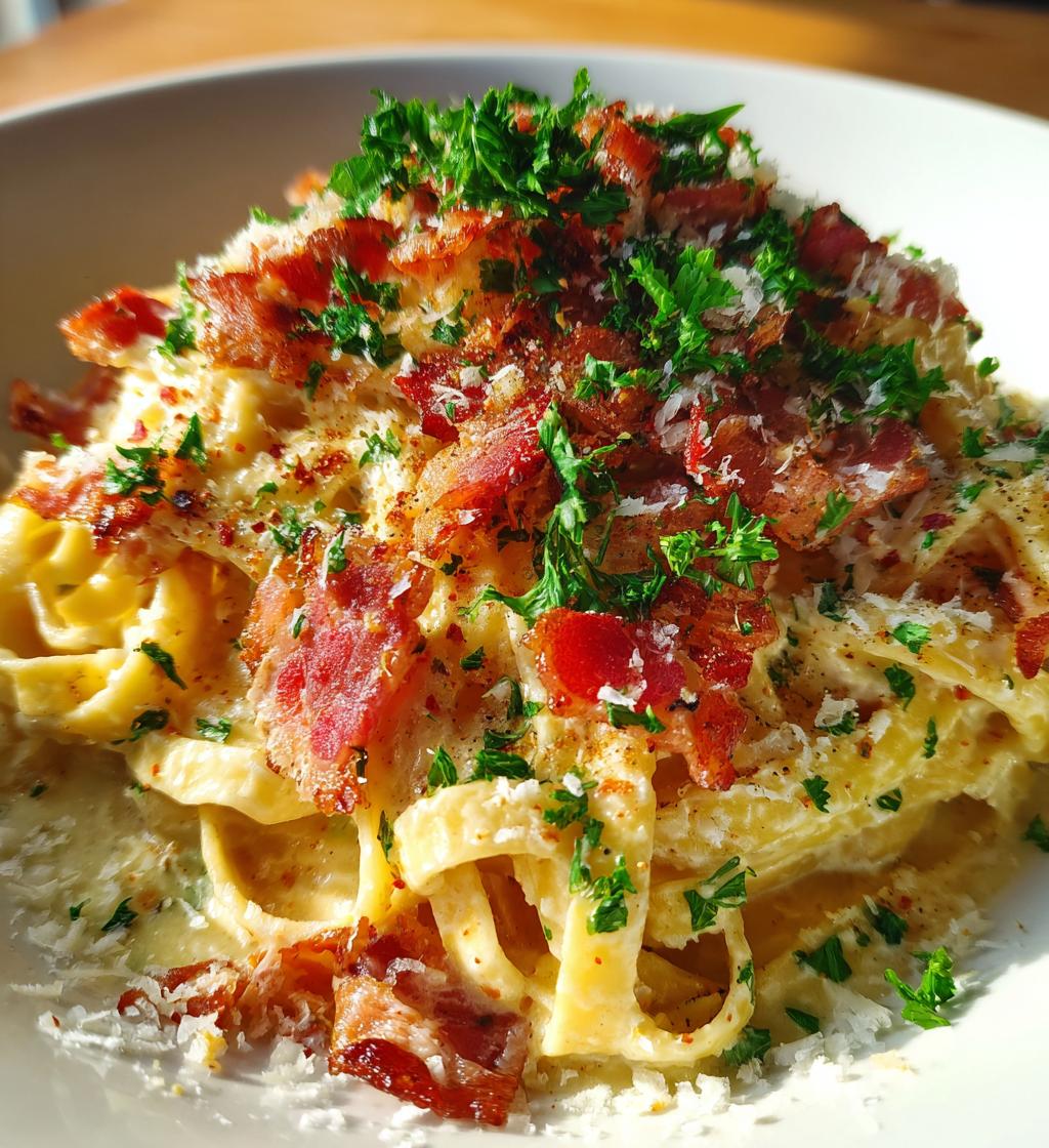 creamy bacon pasta