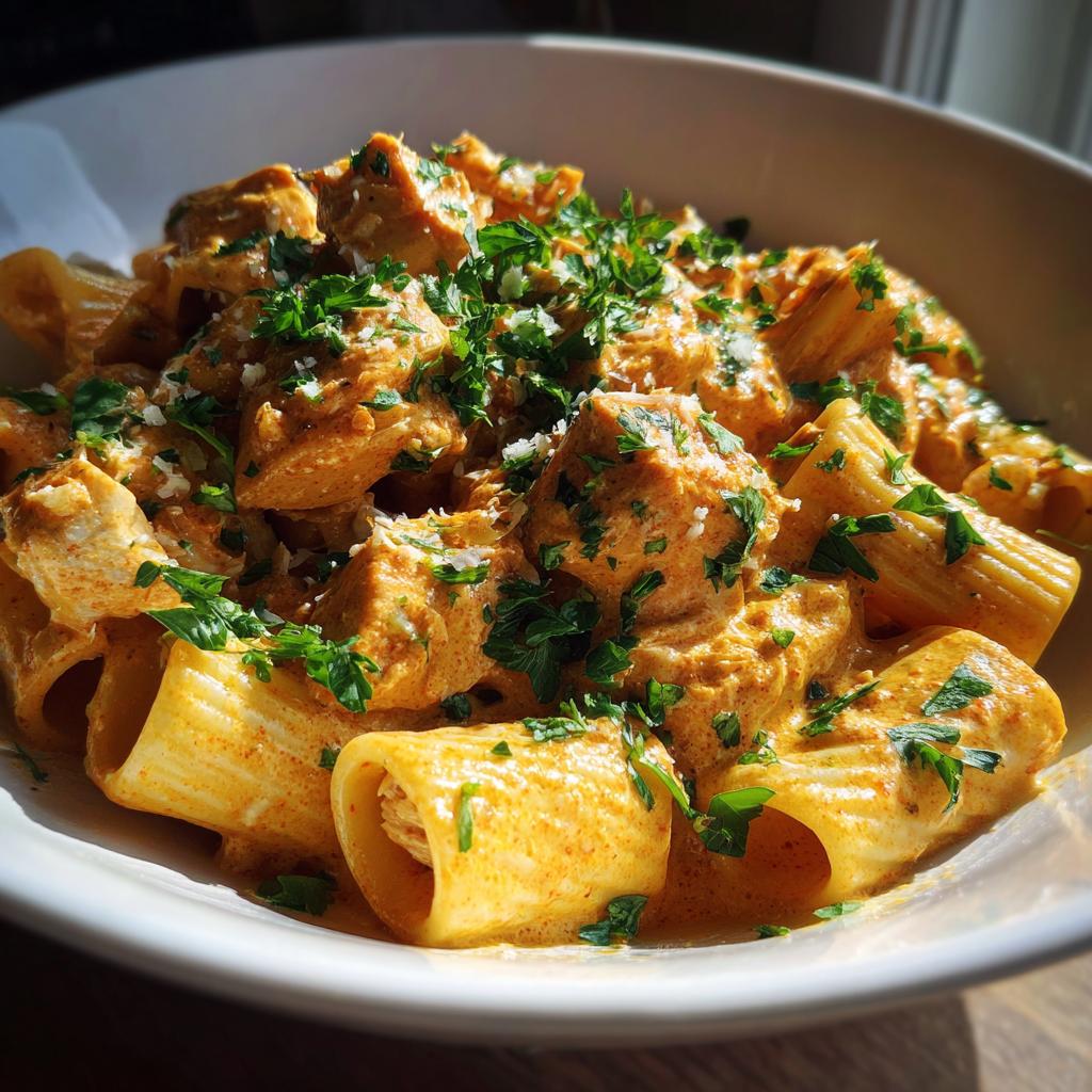 creamy butter chicken pasta
