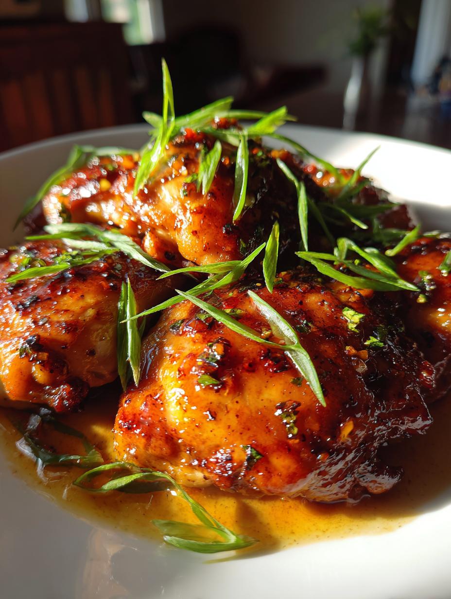 crock pot honey garlic chicken thighs crockpot - detail 1