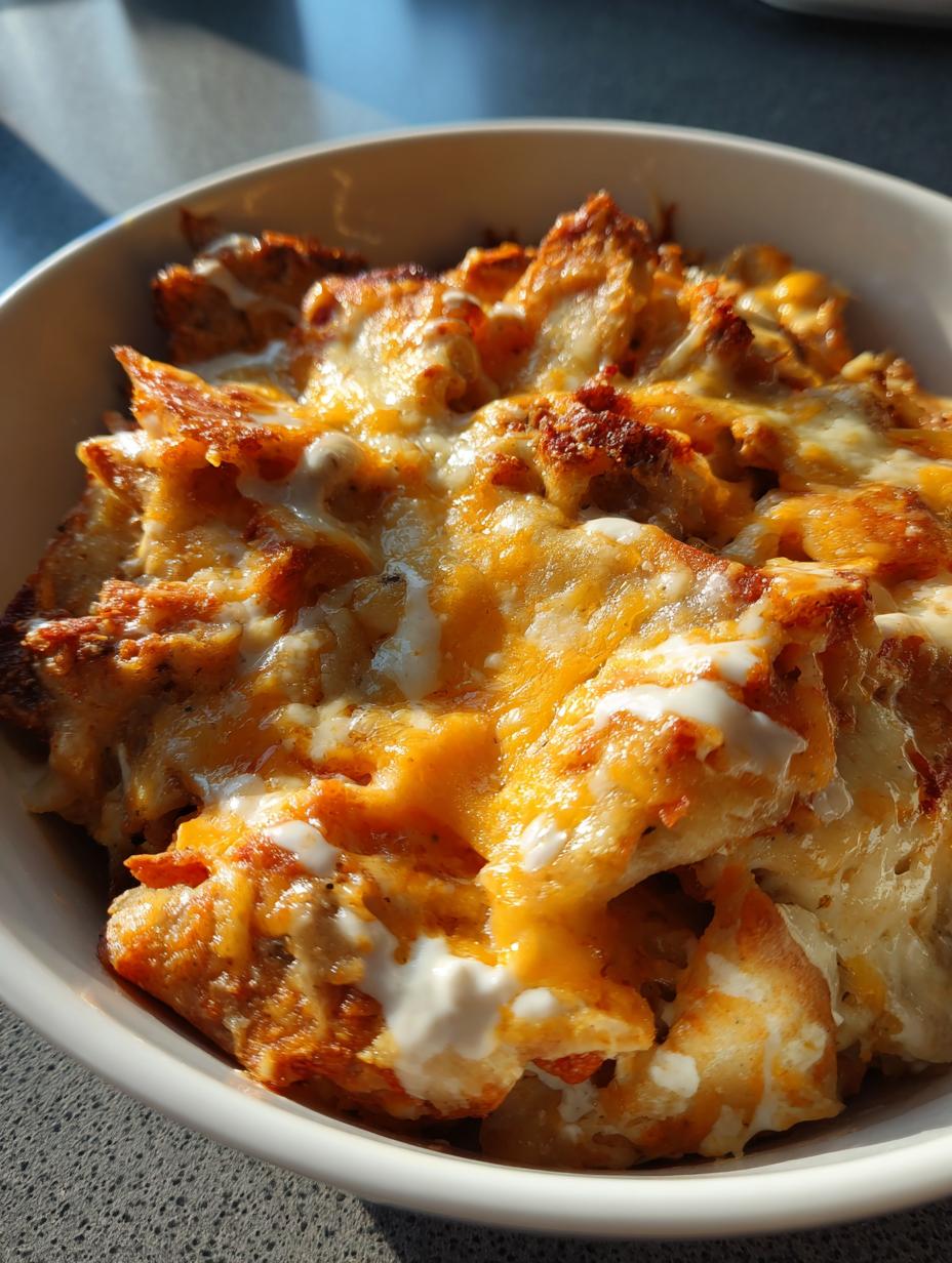 crockpot pierogi casserole with kielbasa
