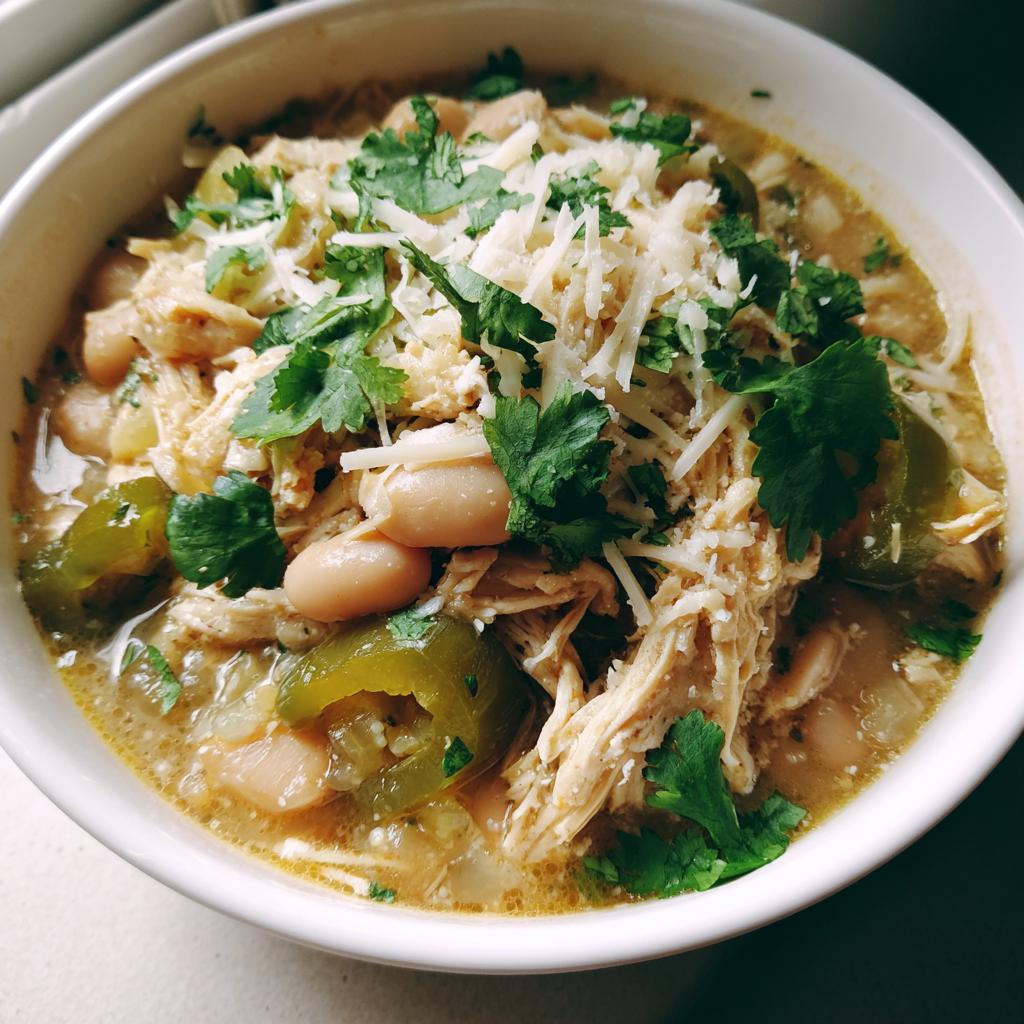 crockpot white chicken chili - detail 1