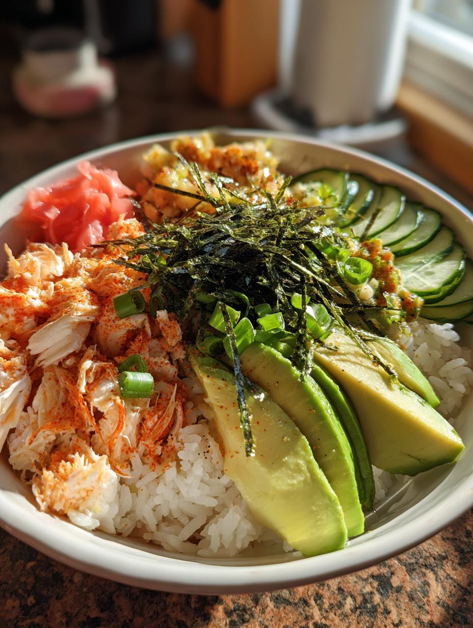 crunch roll sushi bowl