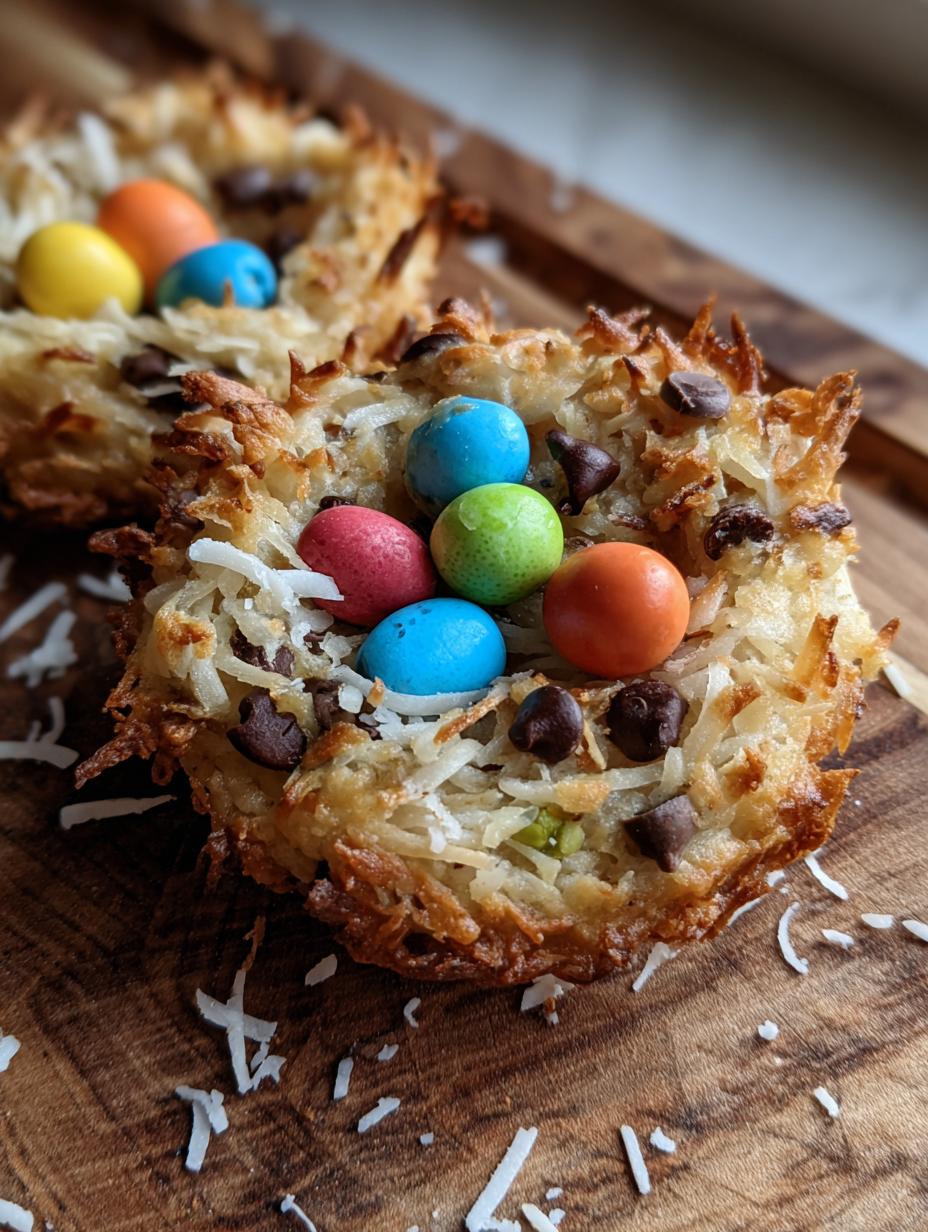 easter birds nest cookies - detail 1