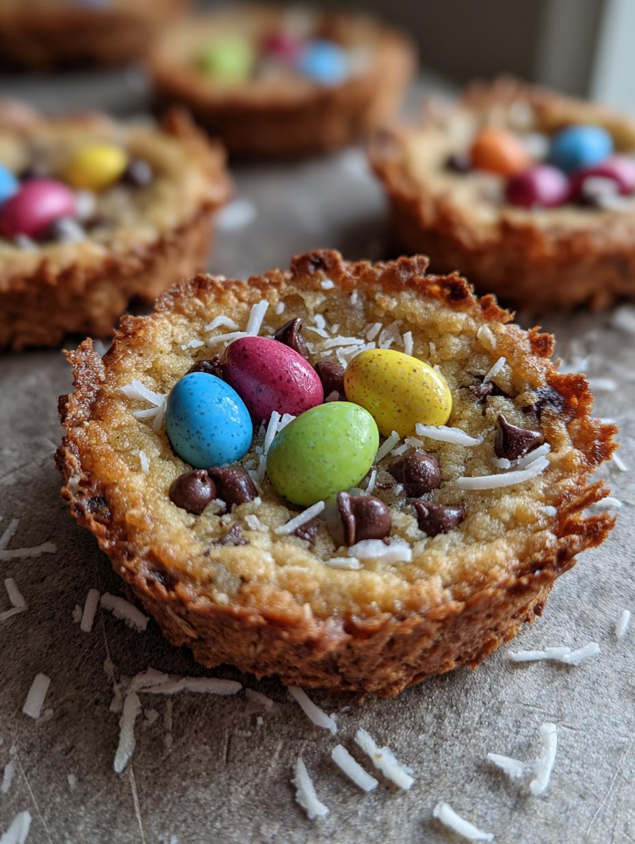 easter birds nest cookies
