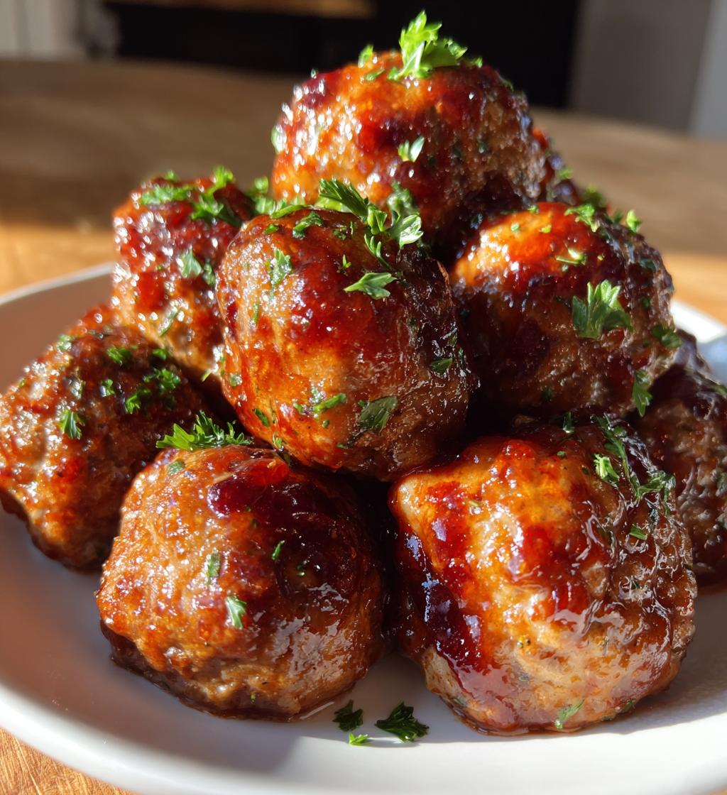 easy cranberry meatballs - detail 1