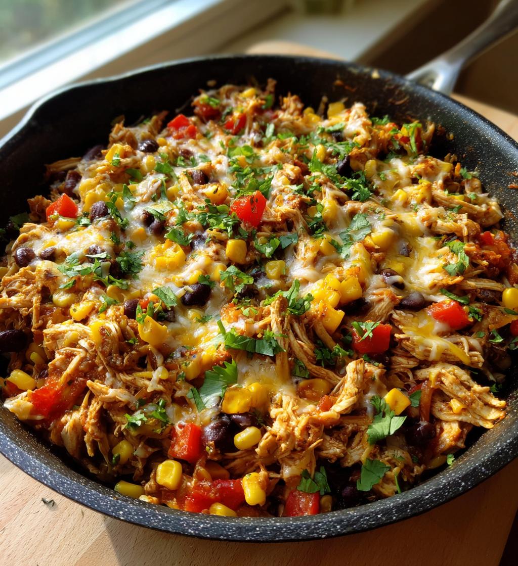 easy dinner recipe with shredded chicken