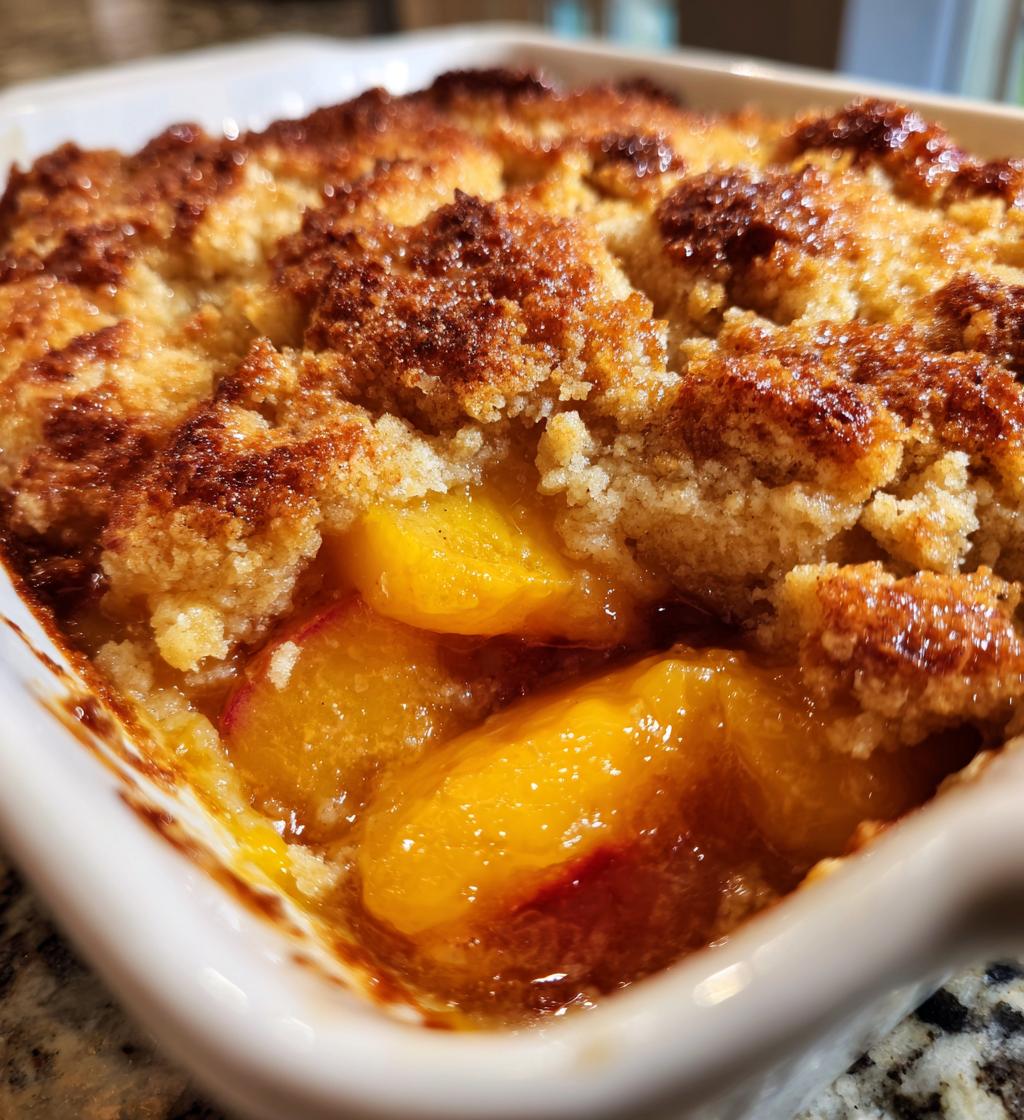 easy peach cobbler
