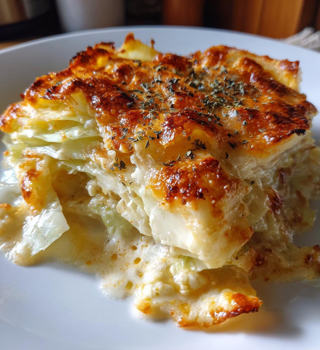easy scalloped cabbage - detail 1