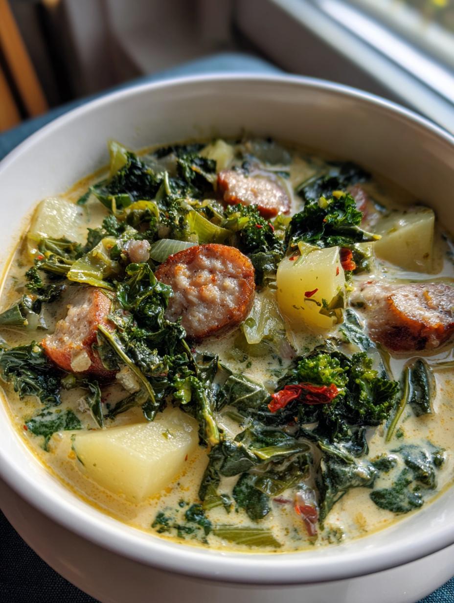 easy zuppa toscana soup - detail 1