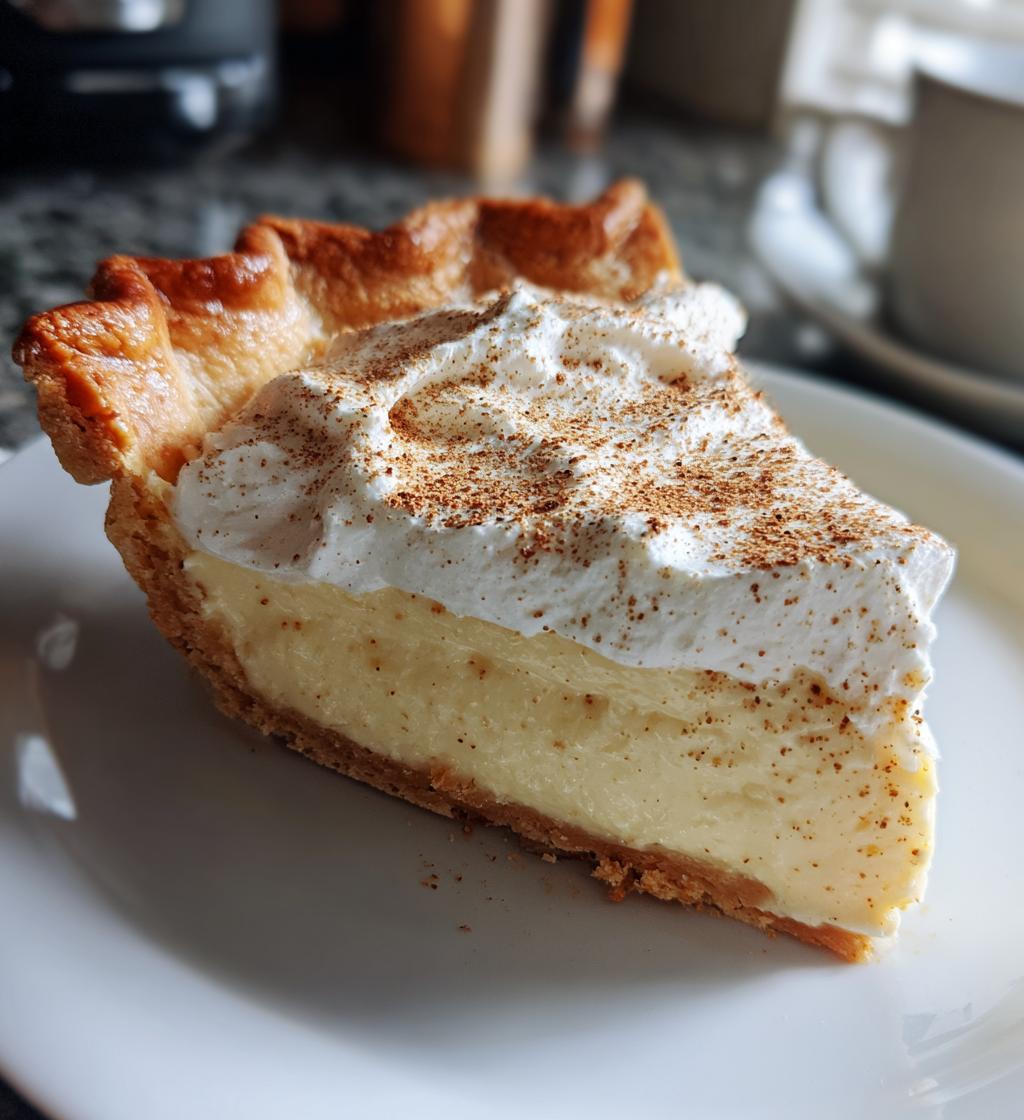 eggnog pie - detail 1