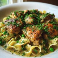 garlic butter chicken bites with creamy parmesan pasta ree drummond