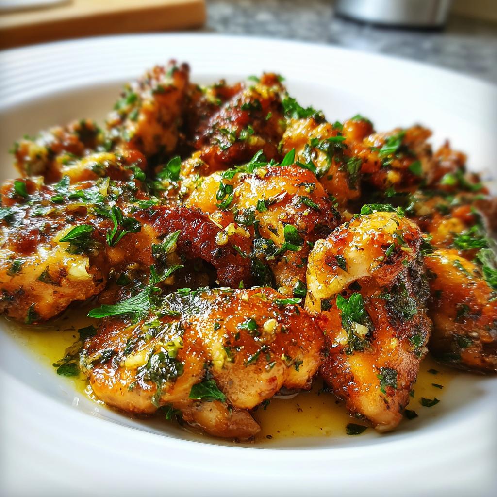 garlic butter chicken bites