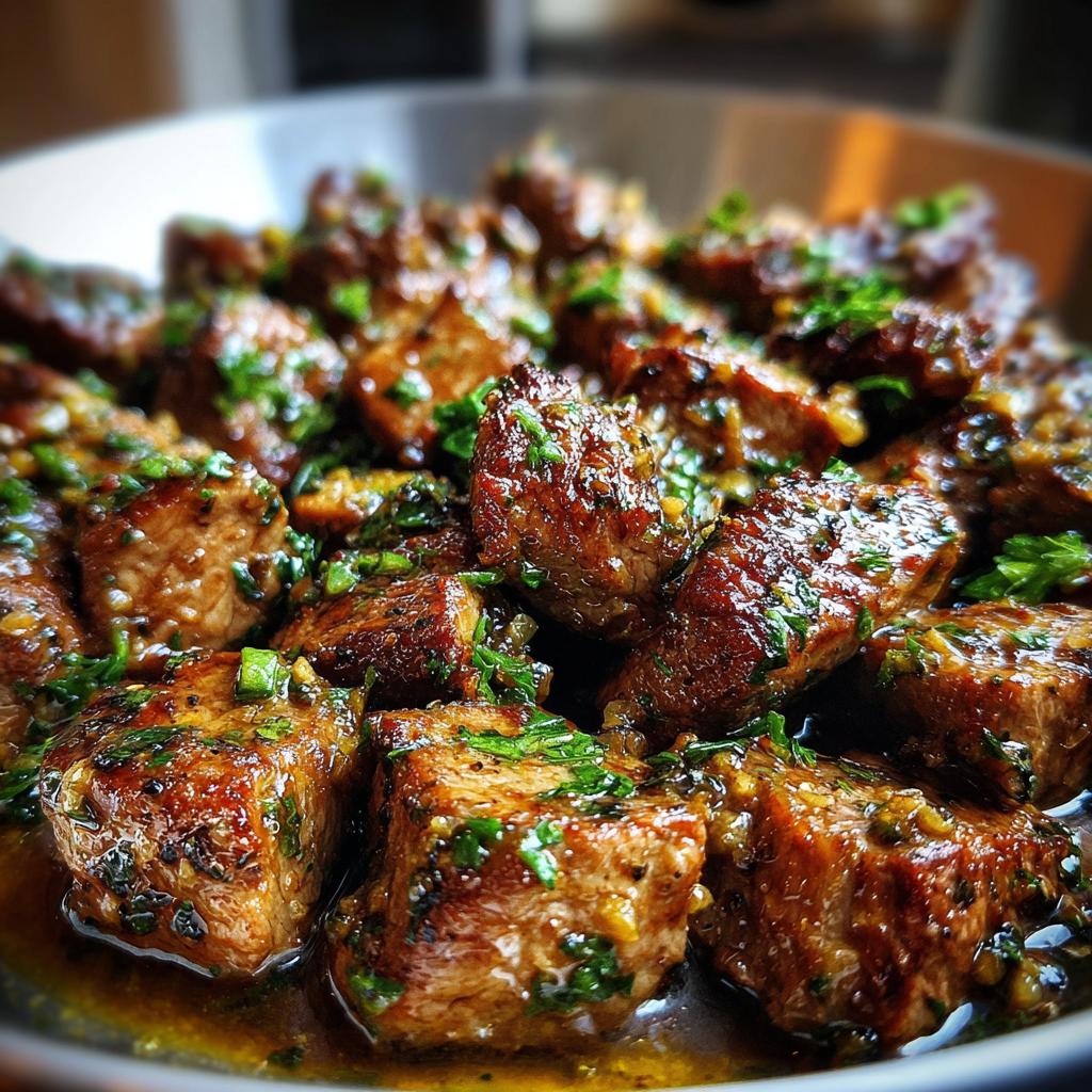 garlic butter steak bites