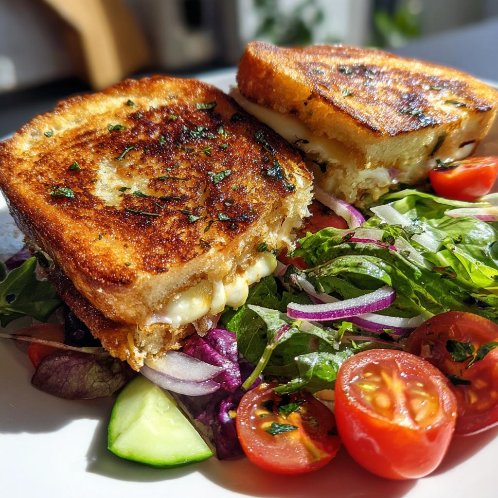grilled cheese salad - detail 1