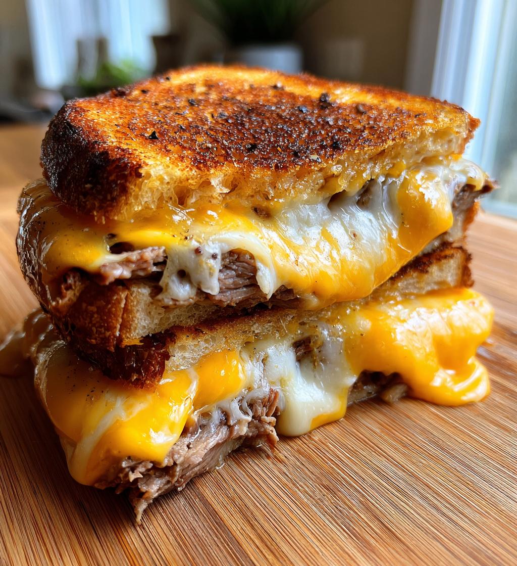 grilled cheese steak sandwich - detail 1