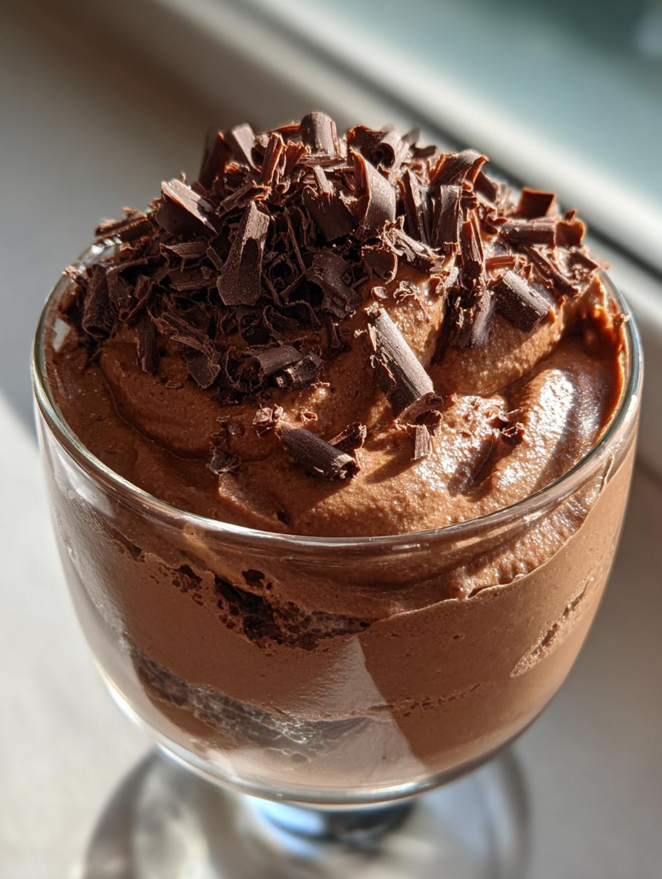 groundhog day chocolate mousse