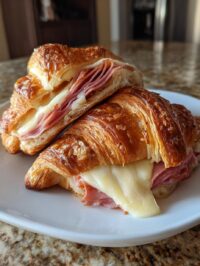 ham cheese croissant sandwiches