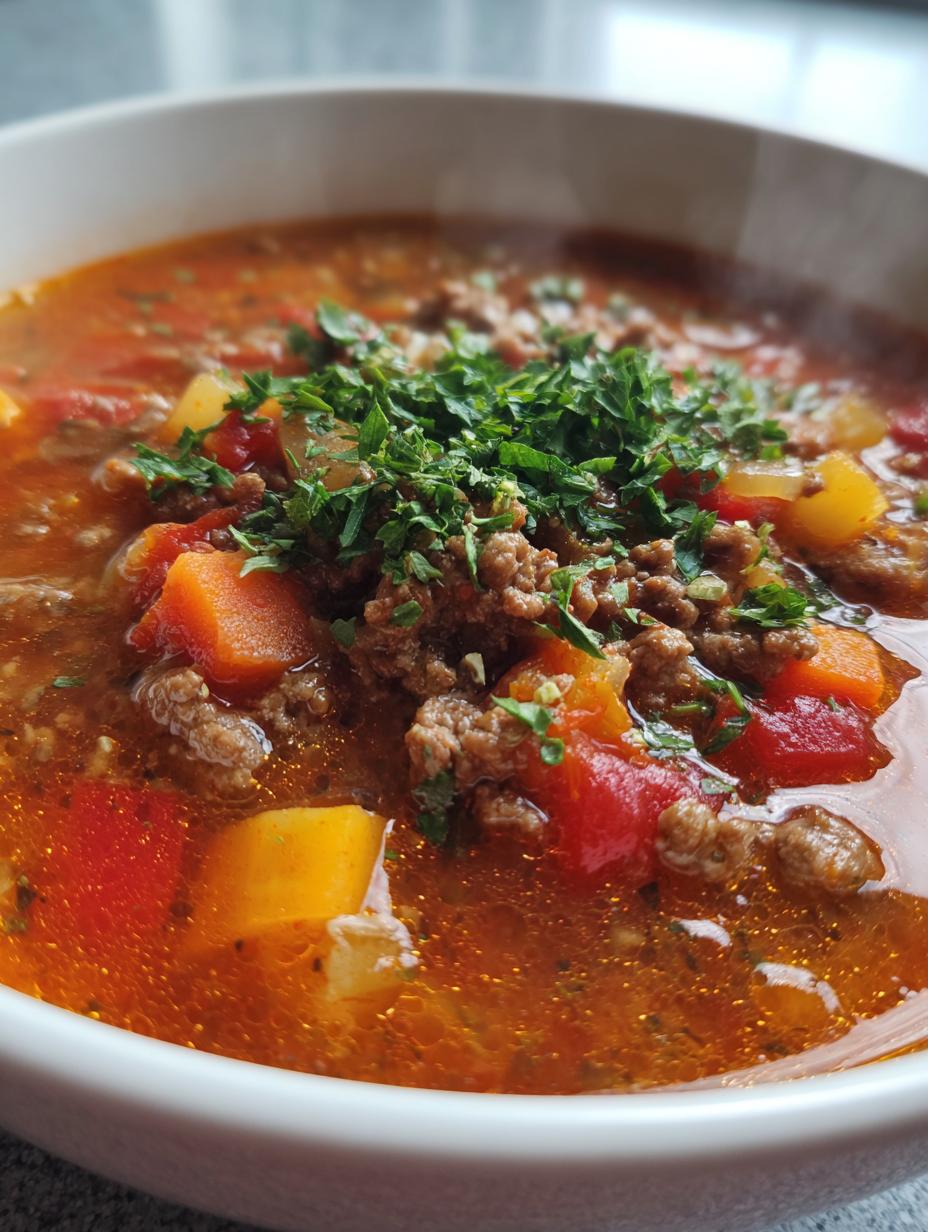 hamburger soup recipe - detail 1