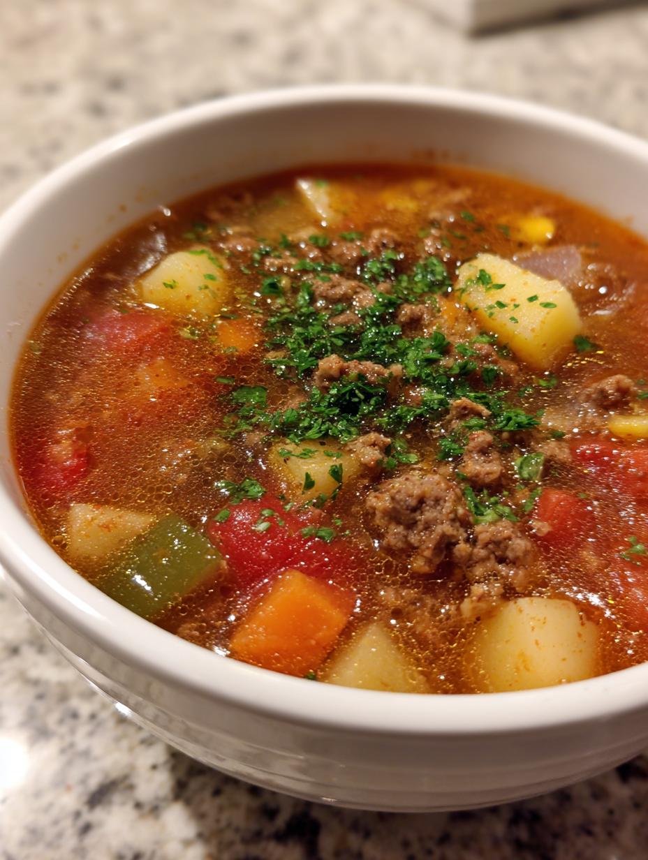 hamburger soup recipe