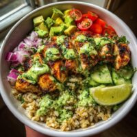 healthy chicken bowls