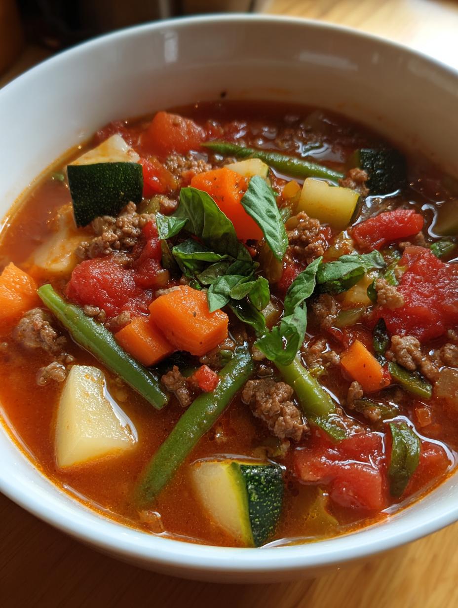 hearty beef mince minestrone