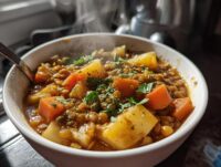 hearty lentil and potato soup