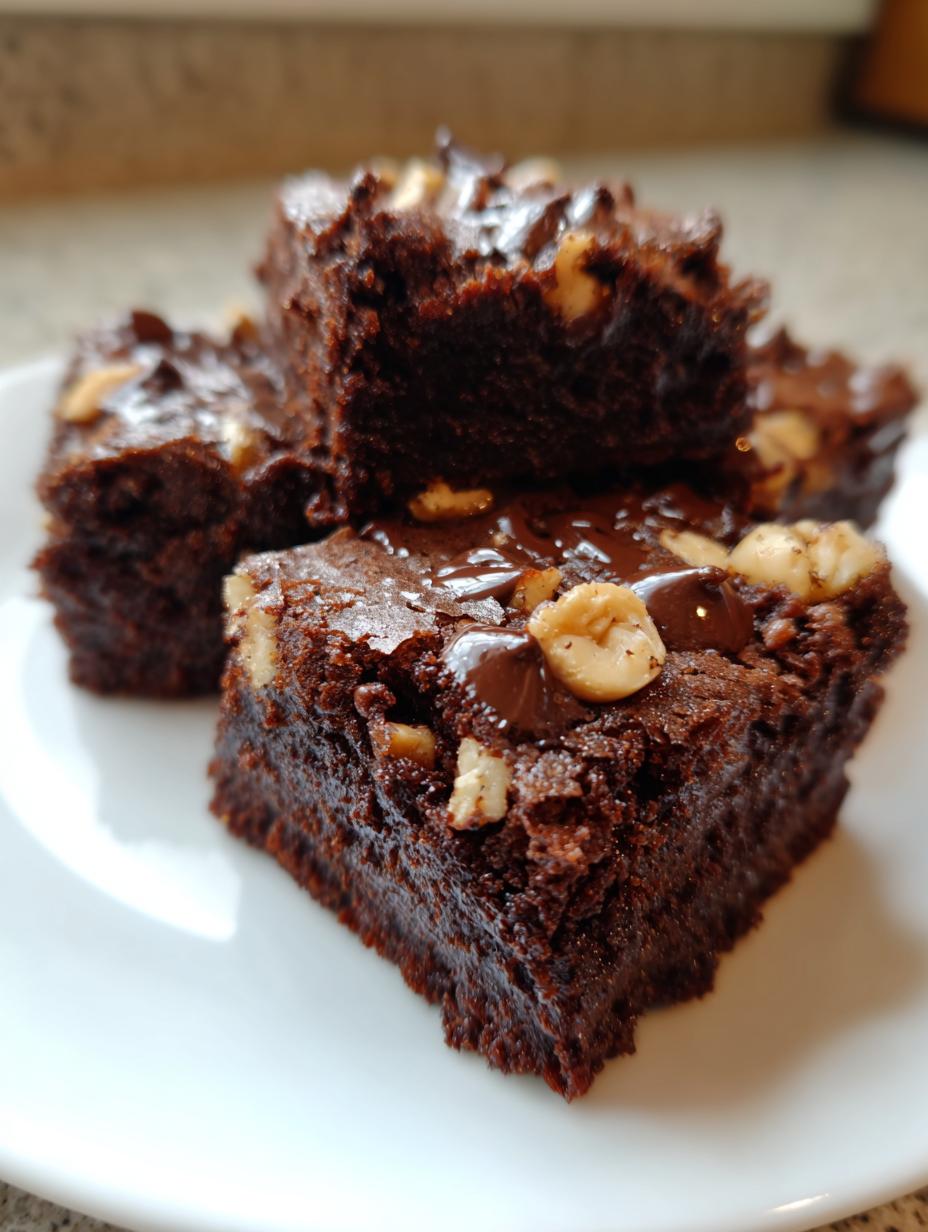 heavenly hazelnut brownies - detail 1