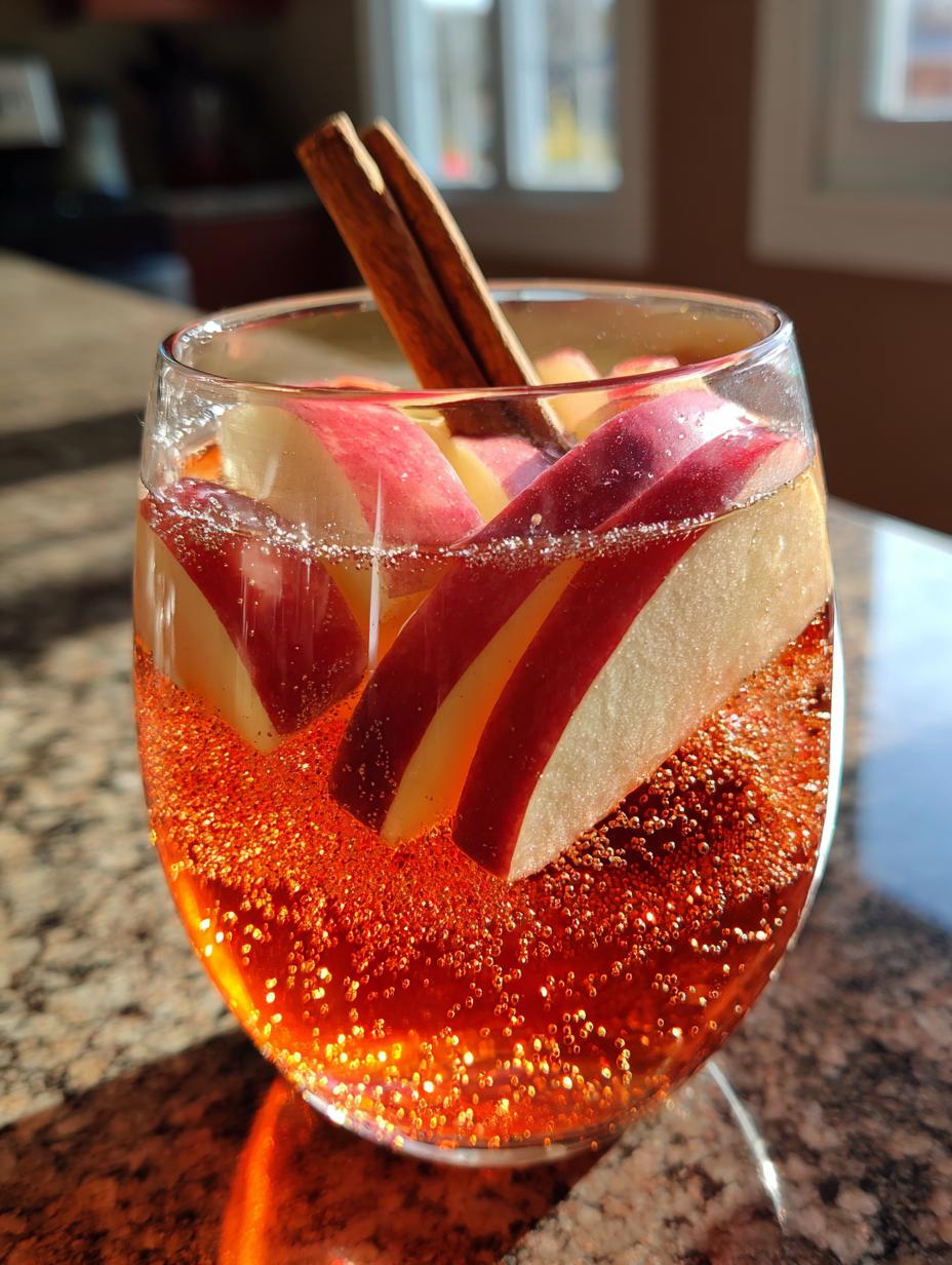 holiday spiced apple punch mocktail recipe - detail 1