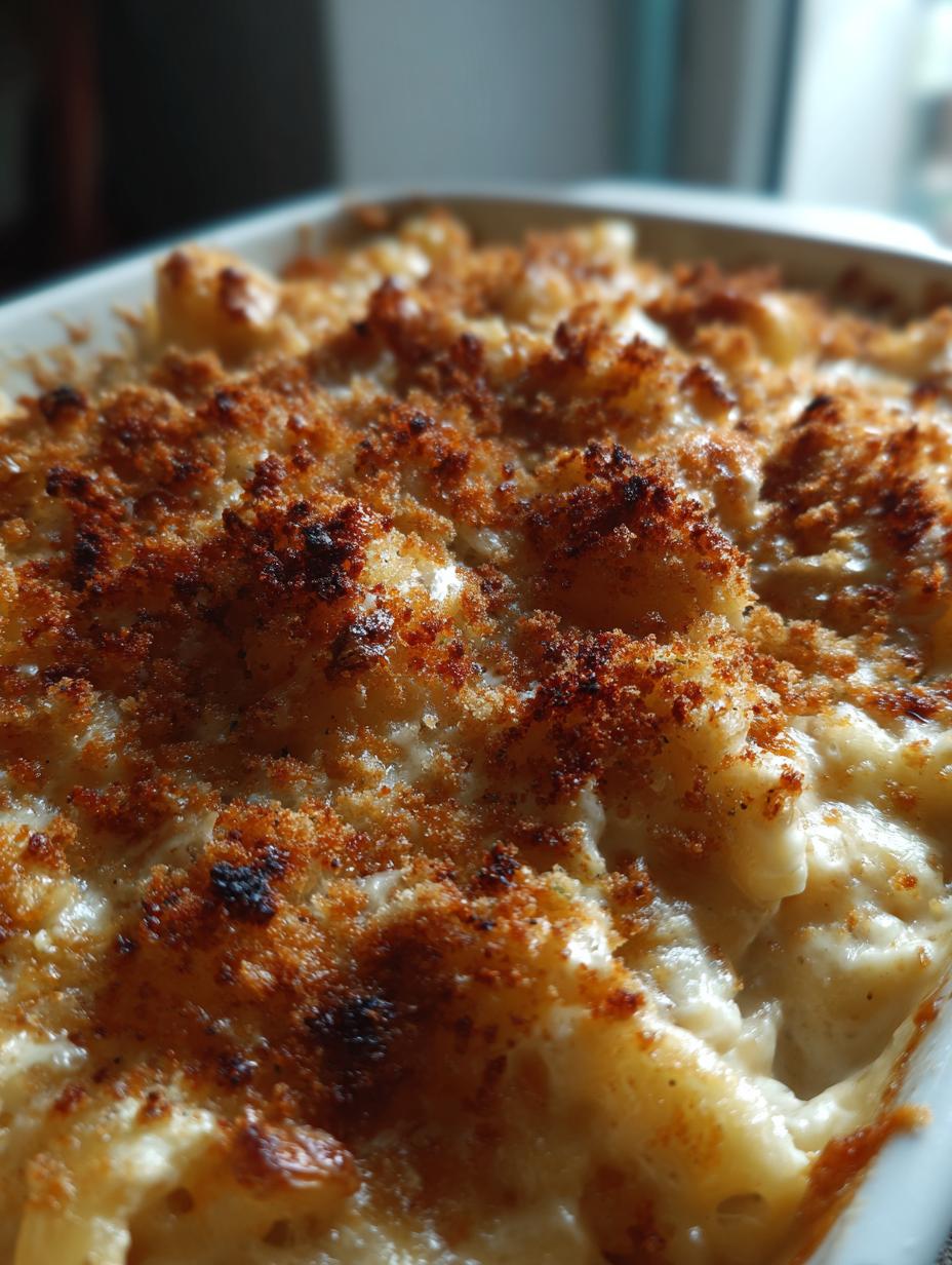 homemade mac and cheese - detail 1