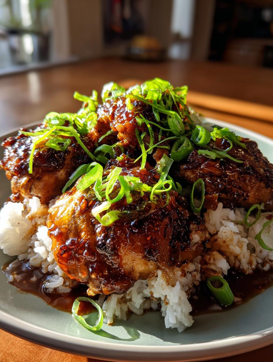 honey garlic chicken thighs in crock pot