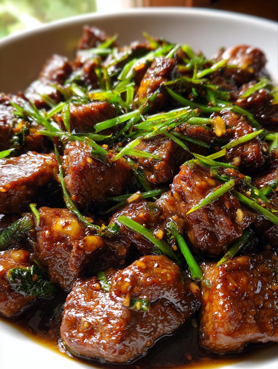 honey garlic steak bites