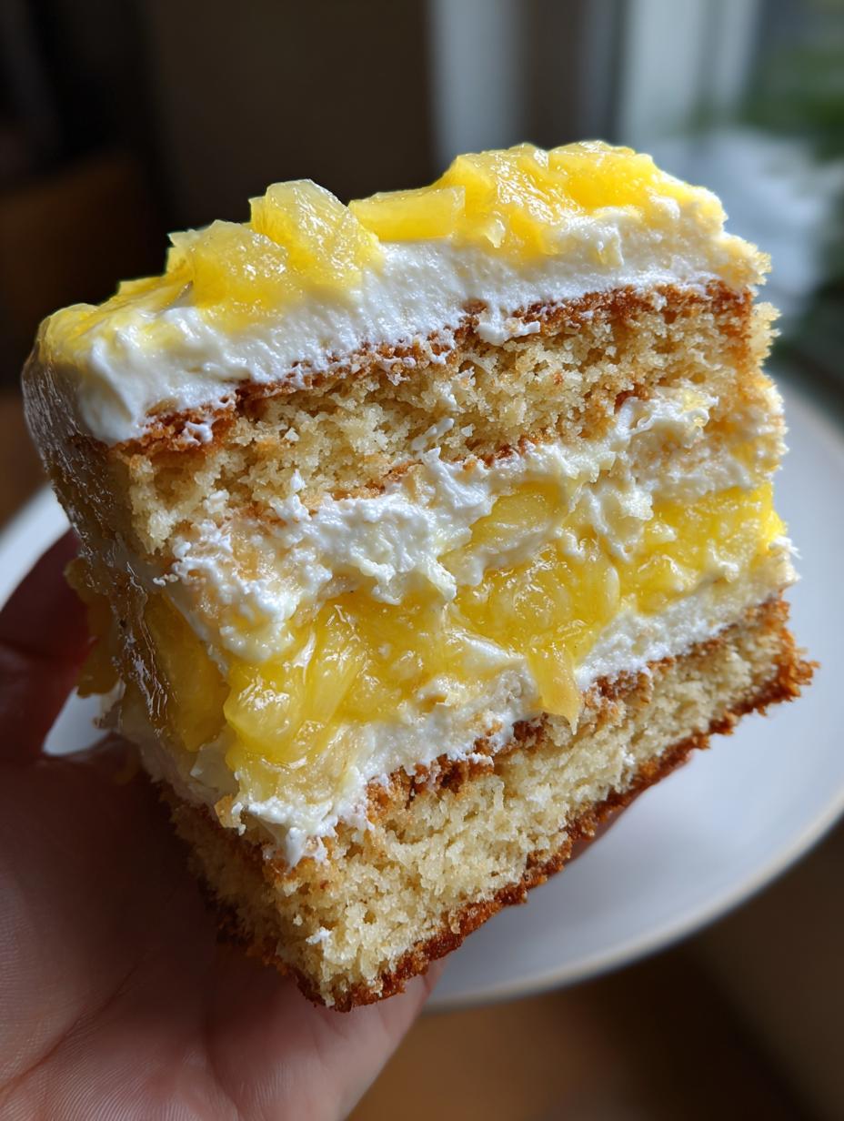juicy pineapple heaven cake - detail 1