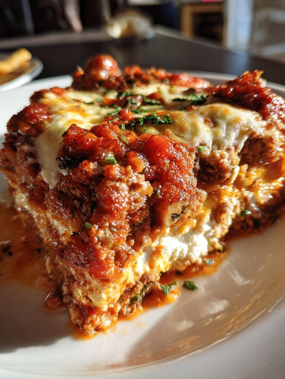 lasagna casserole with ricotta