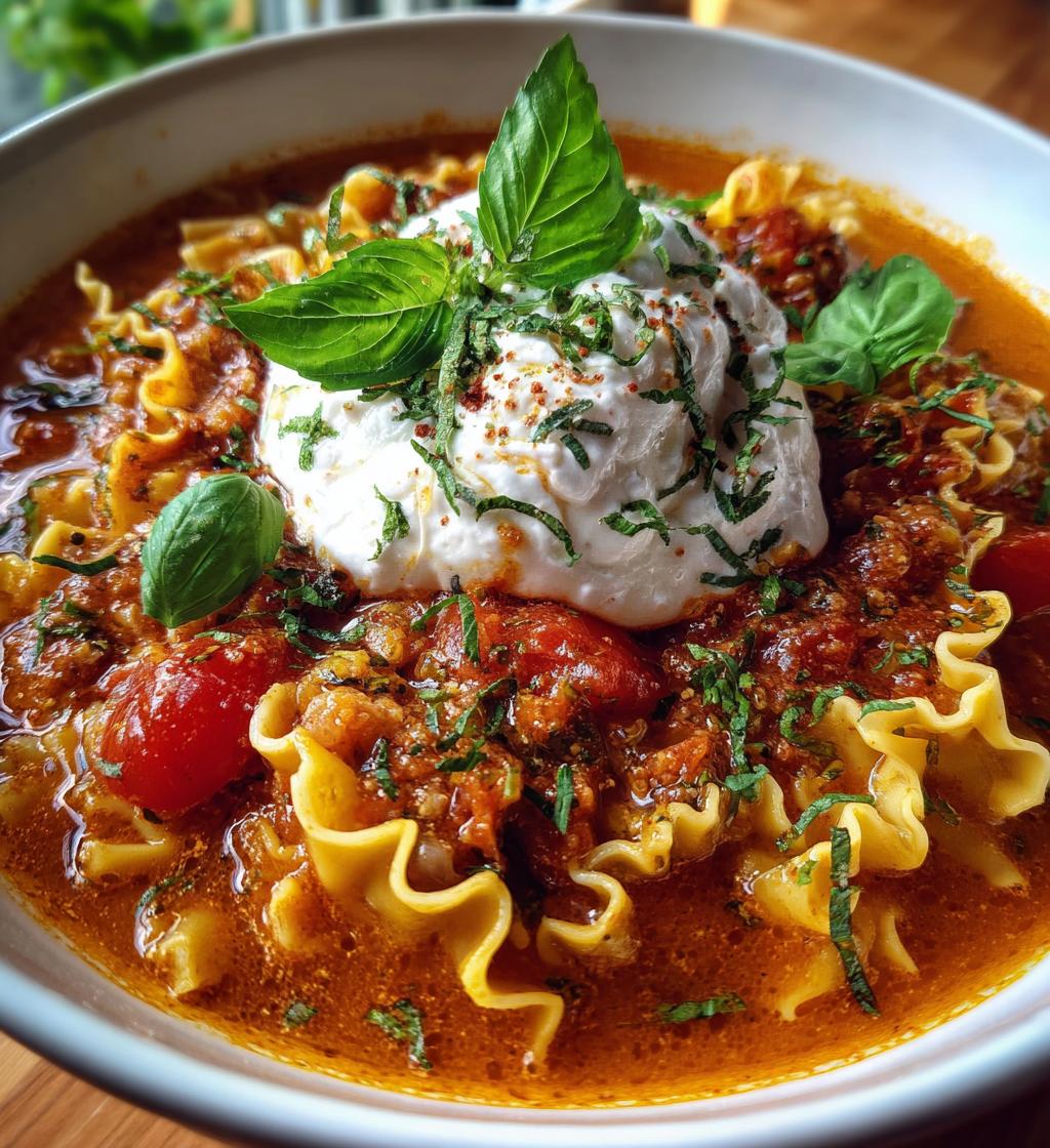 lasagna soup - detail 1