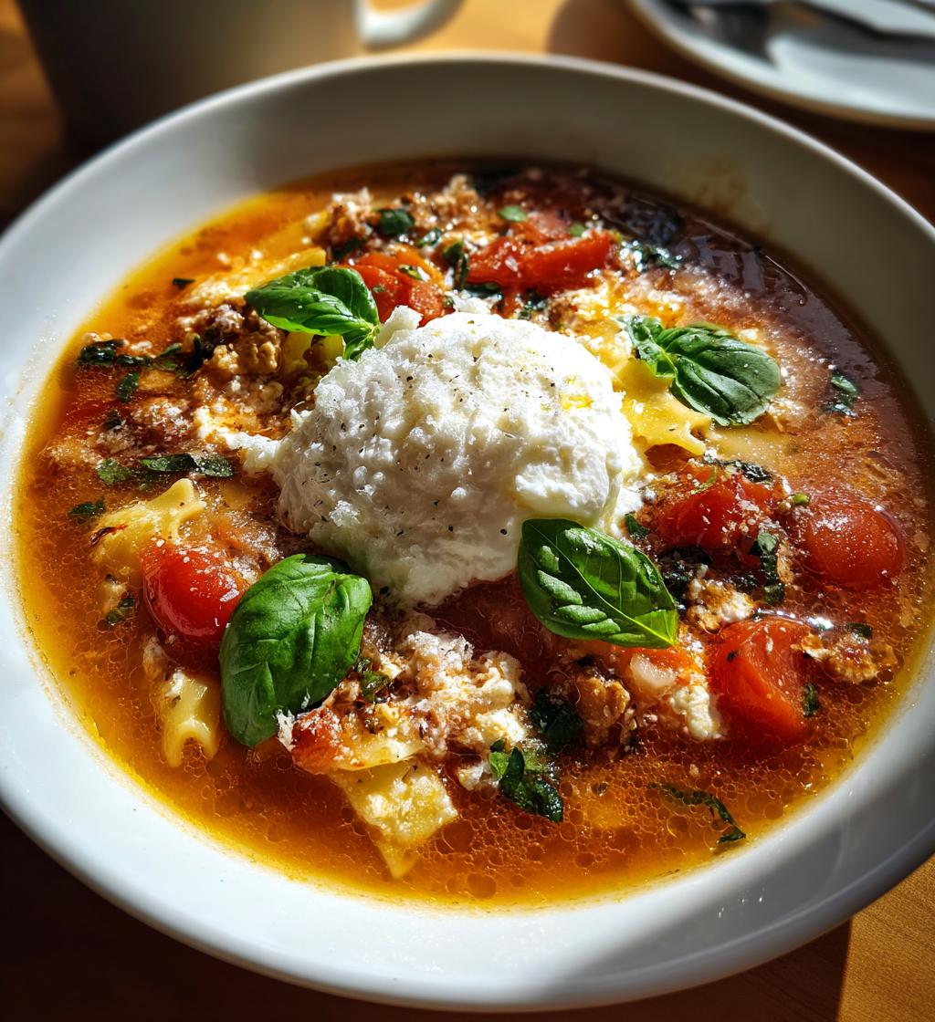 lasagna soup