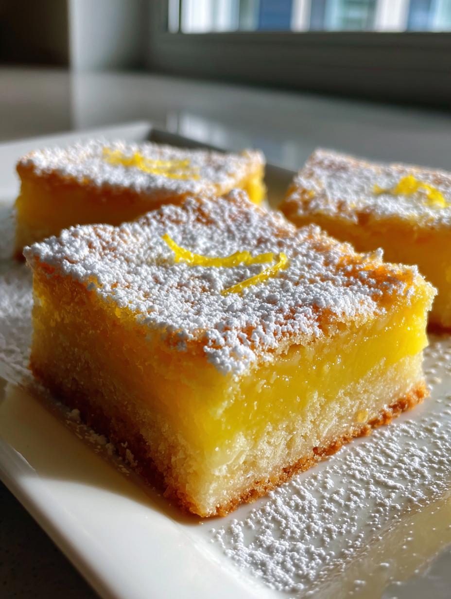 lemon zest dream bars