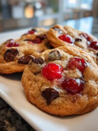 maraschino cherry chocolate chip cookies delight