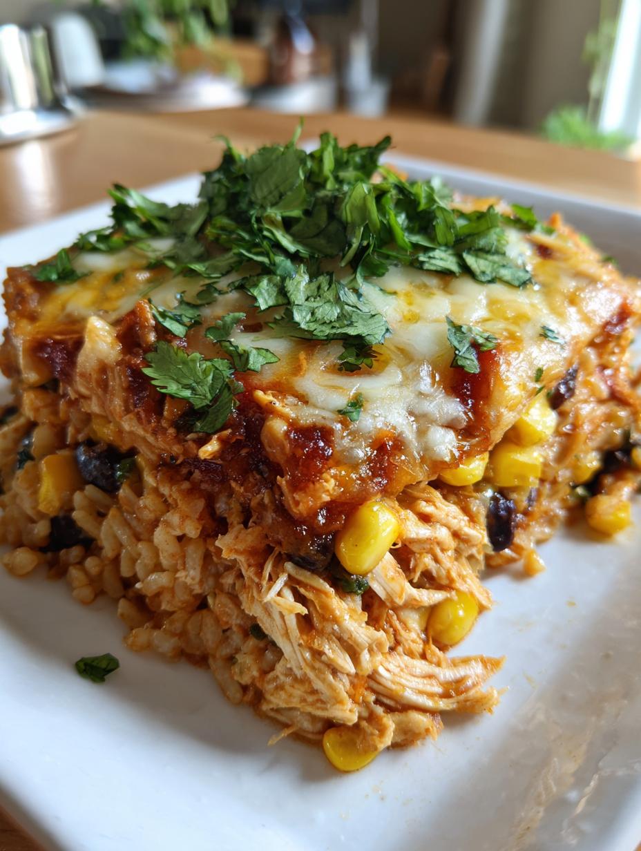 mexican chicken burrito casserole