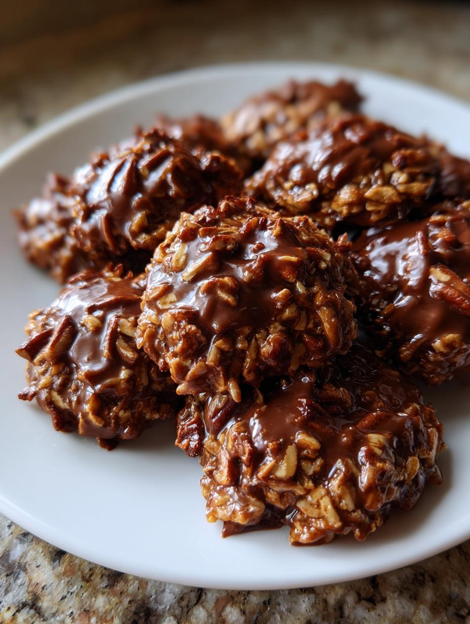 no bake pecan coconut praline cookies