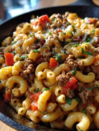 one pot cheeseburger macaroni