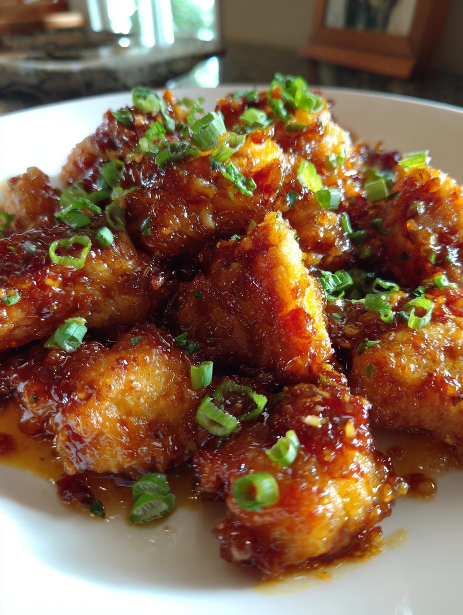 orange chicken - detail 1