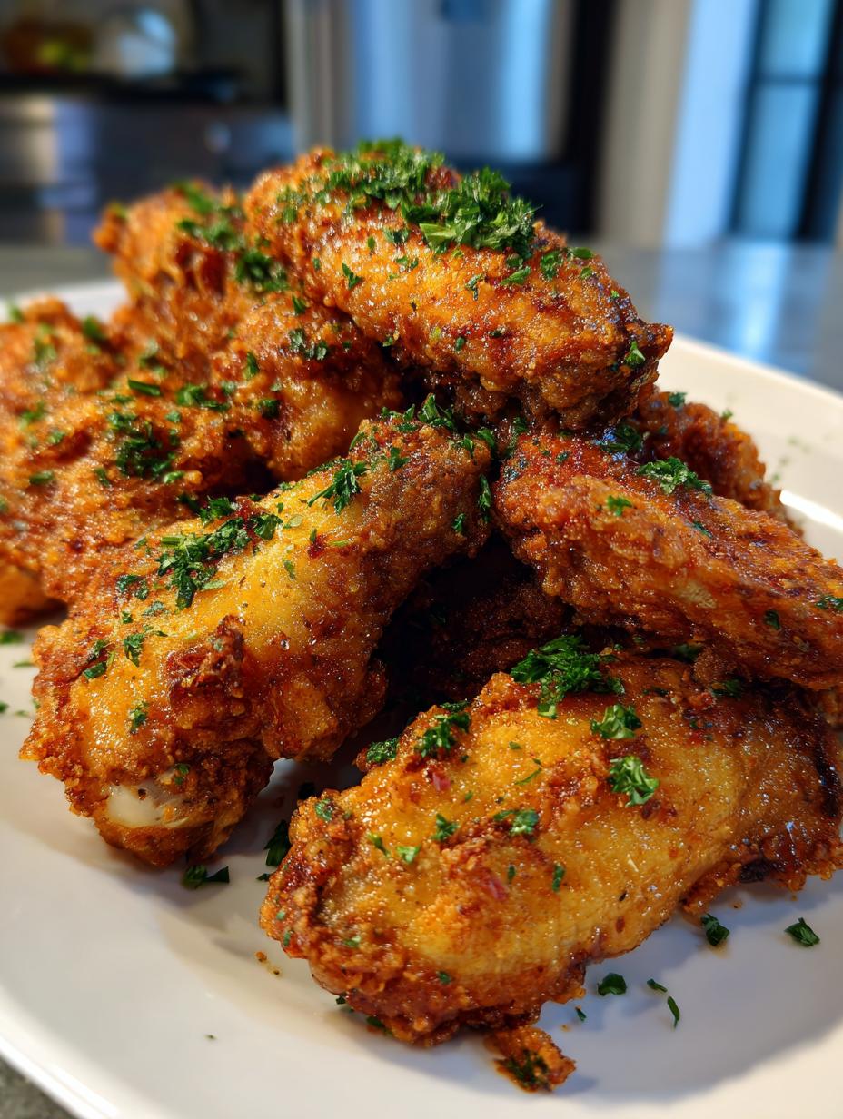 oven fried chicken wings - detail 1