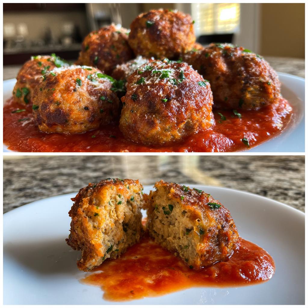 parmesan meatballs - detail 1