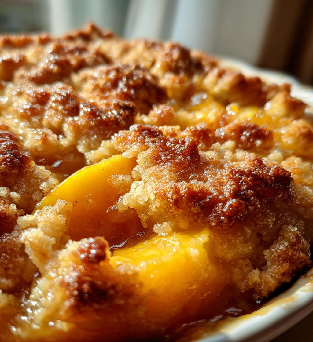 peach cobbler three ingredient