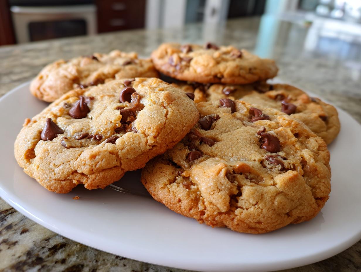peanut butter chocolate chip cookies - detail 2
