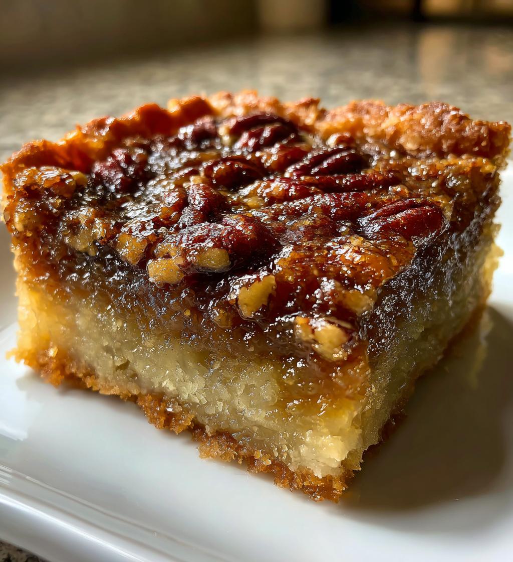 pecan butter tart squares - detail 1