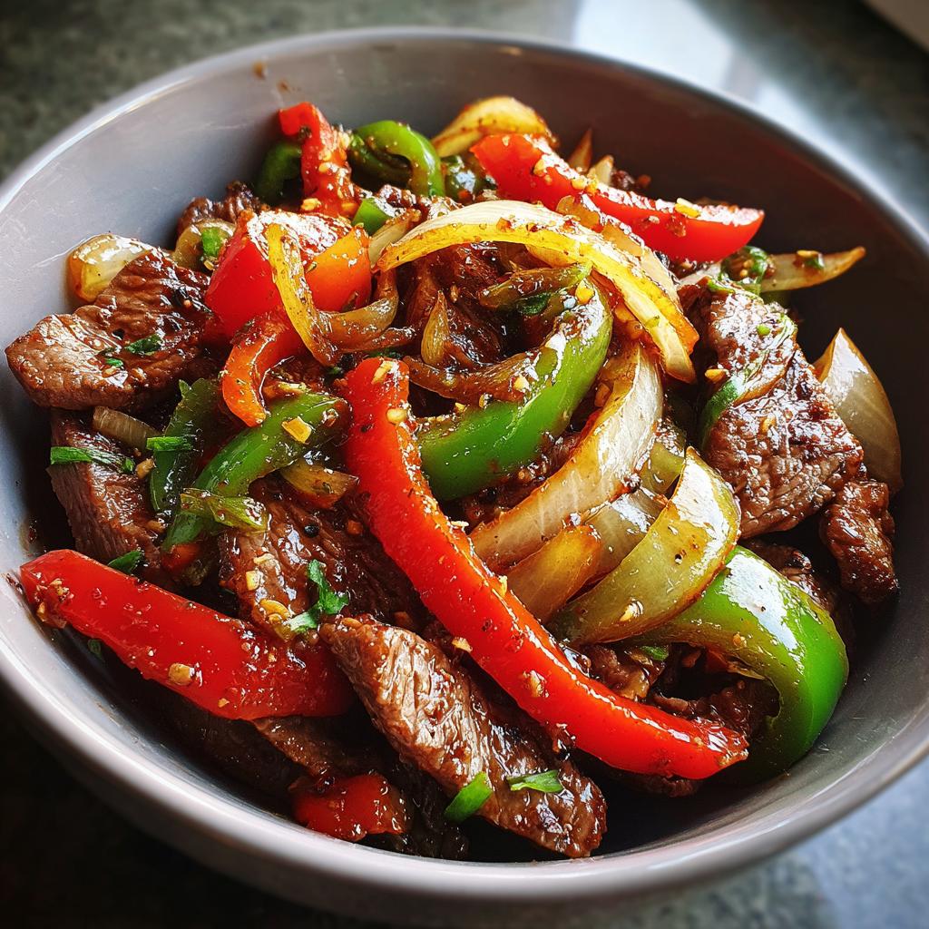 pepper steak and onions chinese